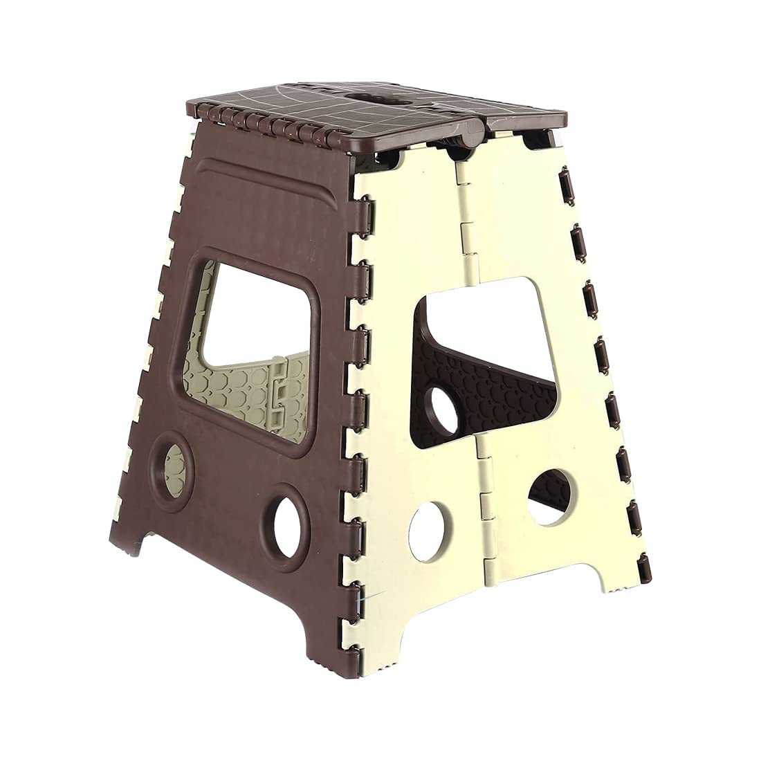 Super Strong Folding Step Stool to Support Adults and Safe Enough for Kids. Opens Easy with One Flip. Great for Kitchen, Bathroom, Bedroom, Kids or Adults (18 inch)-image-22