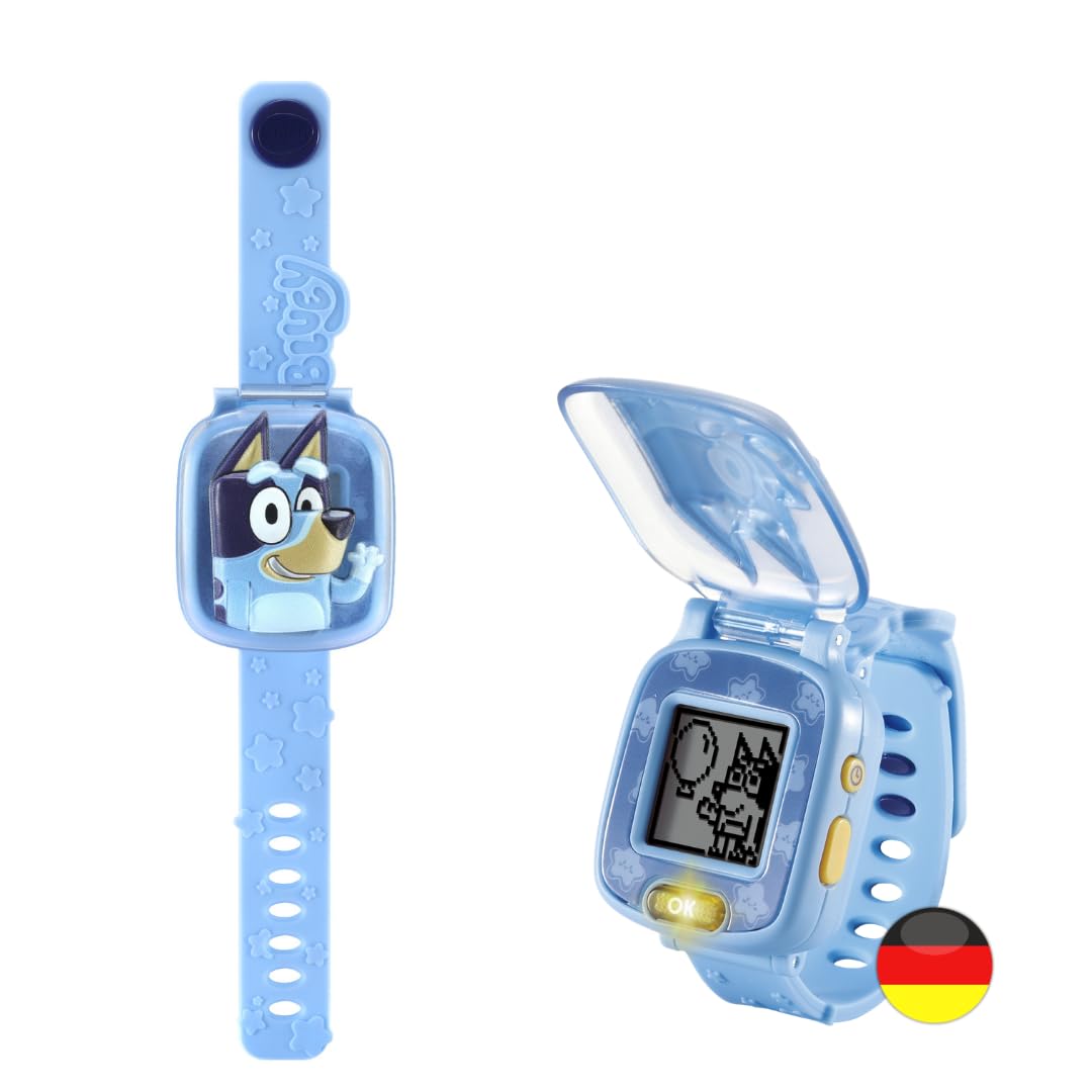 VTech Bluey - Lernuhr mit Spielen und Melodien für Coole Kinder von 3 bis 6 Jahren