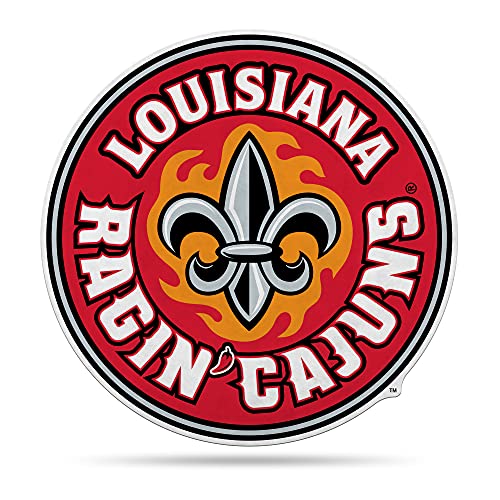 Rico Industries NCAA Louisiana-Lafayette Ragin Cajuns Mascot Shape Cut Pennant - Home and Living Room Décor - Soft Felt EZ to Hang