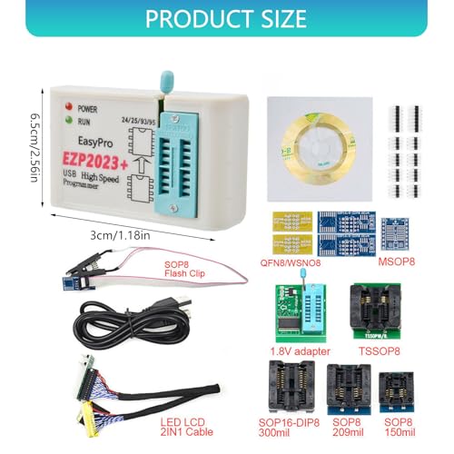 Programador USB EZP2023 SPI: repara BIOS corruptas sin conectar al PC 7
