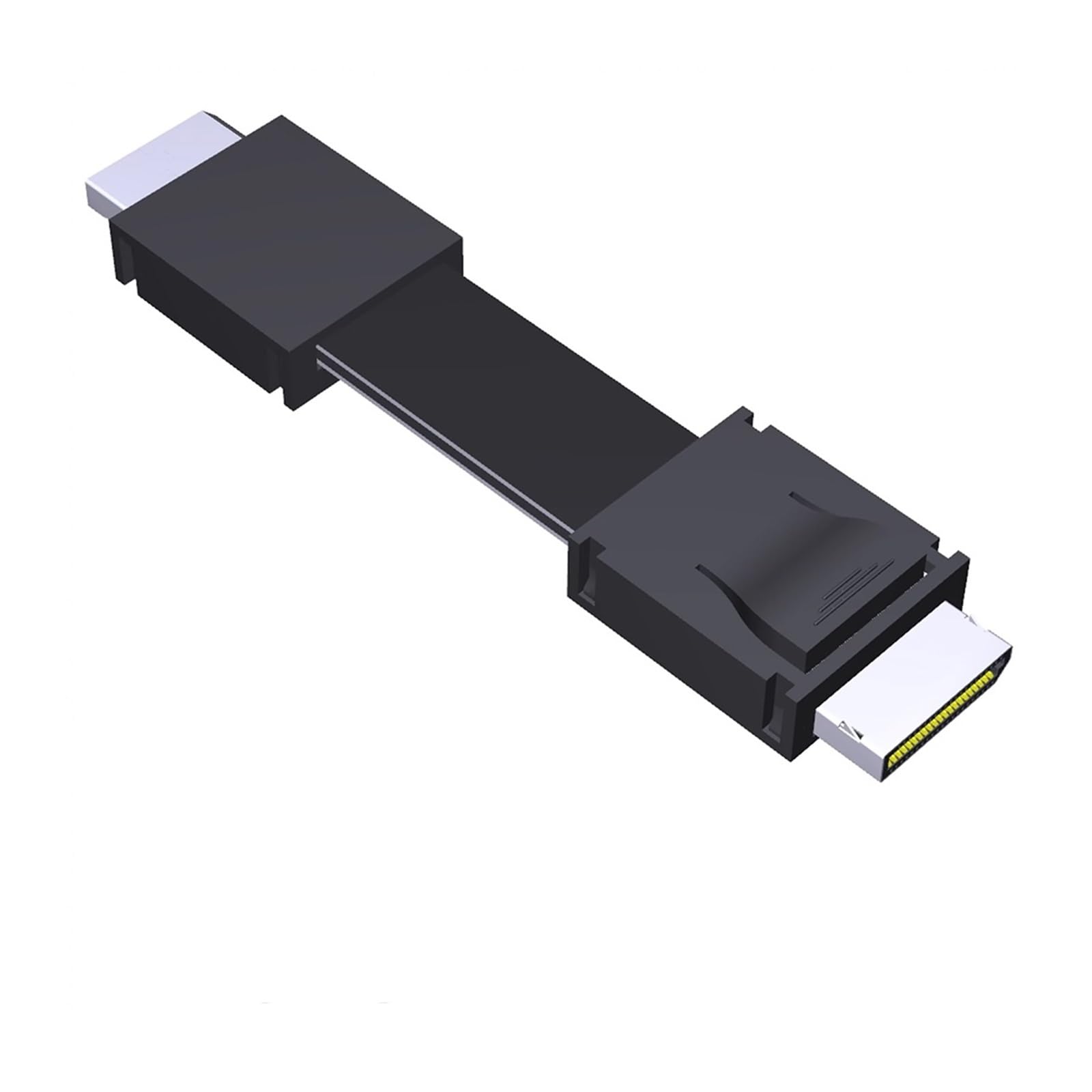 PCIe 4.0 X4 SFF-8611 męski na męski do zewnętrznej stacji dokującej karta graficzna PC serwer kabel transferowy do kabla adaptera Oculink (25 cm, F9912)