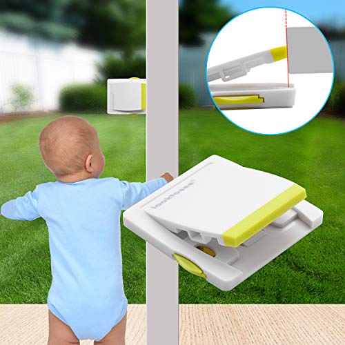 4 Pack Sliding Door and Window Locks for Baby Safety | Keyless Kids