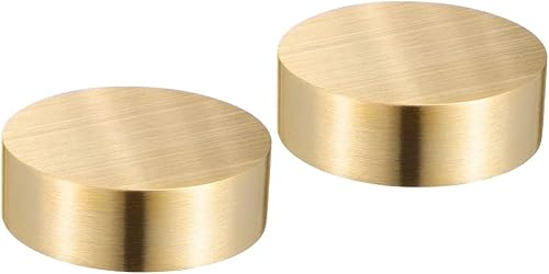Solid Brass Round Metal Discs, 2-Pack