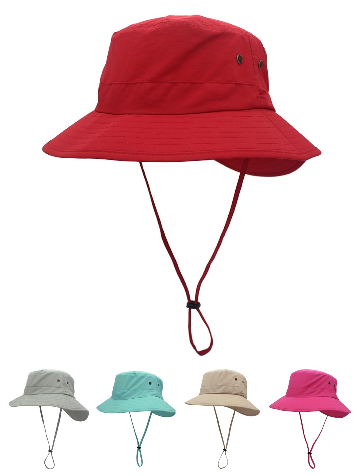 LLmoway Women Lightweight Safari Sun Hat Quick Dry Fishing Hat with Strap Cool