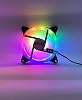 Zauss Rainbow Rgb Case Mining Fan 12cm Colorful Rainbow Fan 0.3a With Indoor And Outdoor Lighting