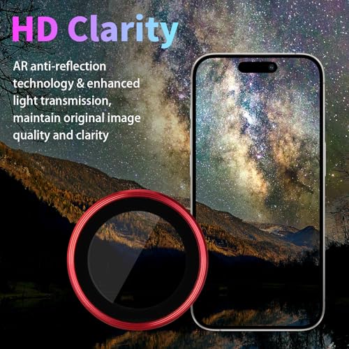 Protecteur d'objectif iPhone 16 Pro Max en verre trempé contre les rayures - 3