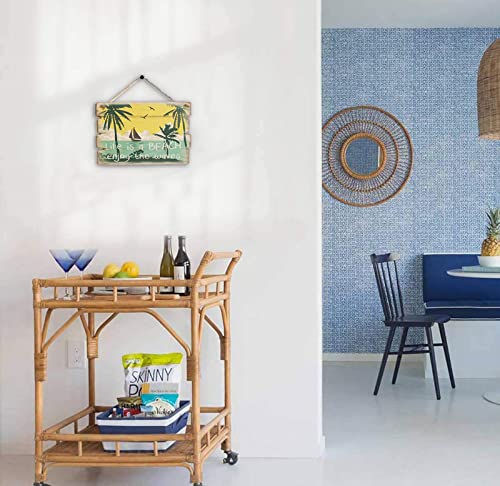 Wood Beach Decor Bathroom Wall Decor of Beach Sign Plaque Beach Wall Decor Bathroom Beach Decor Size 8x12 Inches Wall Decorations - Image 4