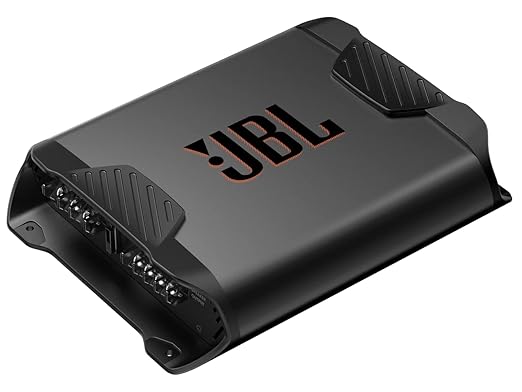 JBL Concert A652 Amplificateur Audio Voiture à 2 Canaux de Classe AB - Ampli Sono Voiture avec 2 x 65 watts RMS - 2 ou 1 canal : 500 watts de pointe pour 2 haut-parleurs stereo, ou 1 subwoofer mono
