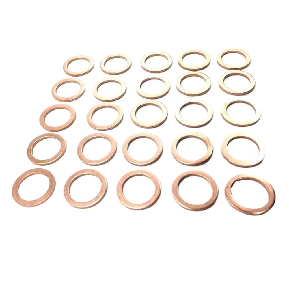 Joint de rondelle d'écrasement en cuivre Compatible avec le bouchon de vidange d'huile 007603-014106