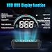 XRC TECH M8 HUD Head Up Display Car On-Board Computer Monitor OBD2 II EUOBD Overspeed Warning System Projector Windshield Auto Electronic Voltage Alarm