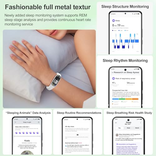 Xiaomi Smart Band 10 (2025)- Mi Smartwatch, Schermo AMOLED 1,72", Autonomia 21 giorni,150+ Modalità Sportive, Monitoraggio Della Frequenza Cardiaca, HyperOS 2, 5ATM, Cinturino in omaggio - Immagine 5