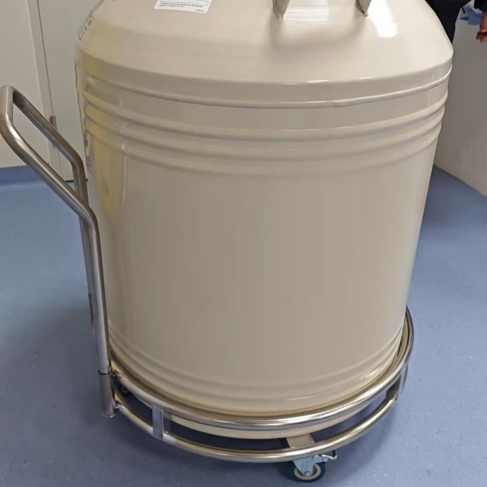 Soporte de Acero Inoxidable para Cubo de Leche y bombona de Gas, Soporte Resistente para ollas, Carrito de Cocina portátil y Duradero para Uso doméstico y Comercial.