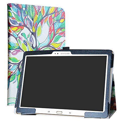 LiuShan Samsung Galaxy Tab S 10.5 Funda, Folio Soporte PU Cuero con Funda Caso para Samsung Galaxy Tab S 10.5 T800 T805 Android Tablet,Love Tree