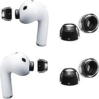 Vista 8 de XELASTEC - Reemplazo de 2 AirPods Pro 3 - Material adaptable al calor corporal, sello sin costuras, micro filtro de 12 agujeros, puntas