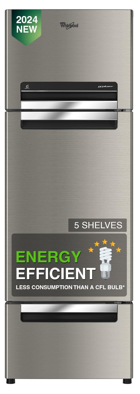 Whirlpool 235 L (253D) Frost Free Triple-Door Refrigerator (FP 253D PROTTON ROY RADIANT STEEL(Z) Double Door Refrigerator space) Whirlpool 235 L (253D) Frost Free Triple-Door Refrigerator (FP 253D PROTTON ROY RADIANT STEEL(Z) Double Door Refrigerator space)