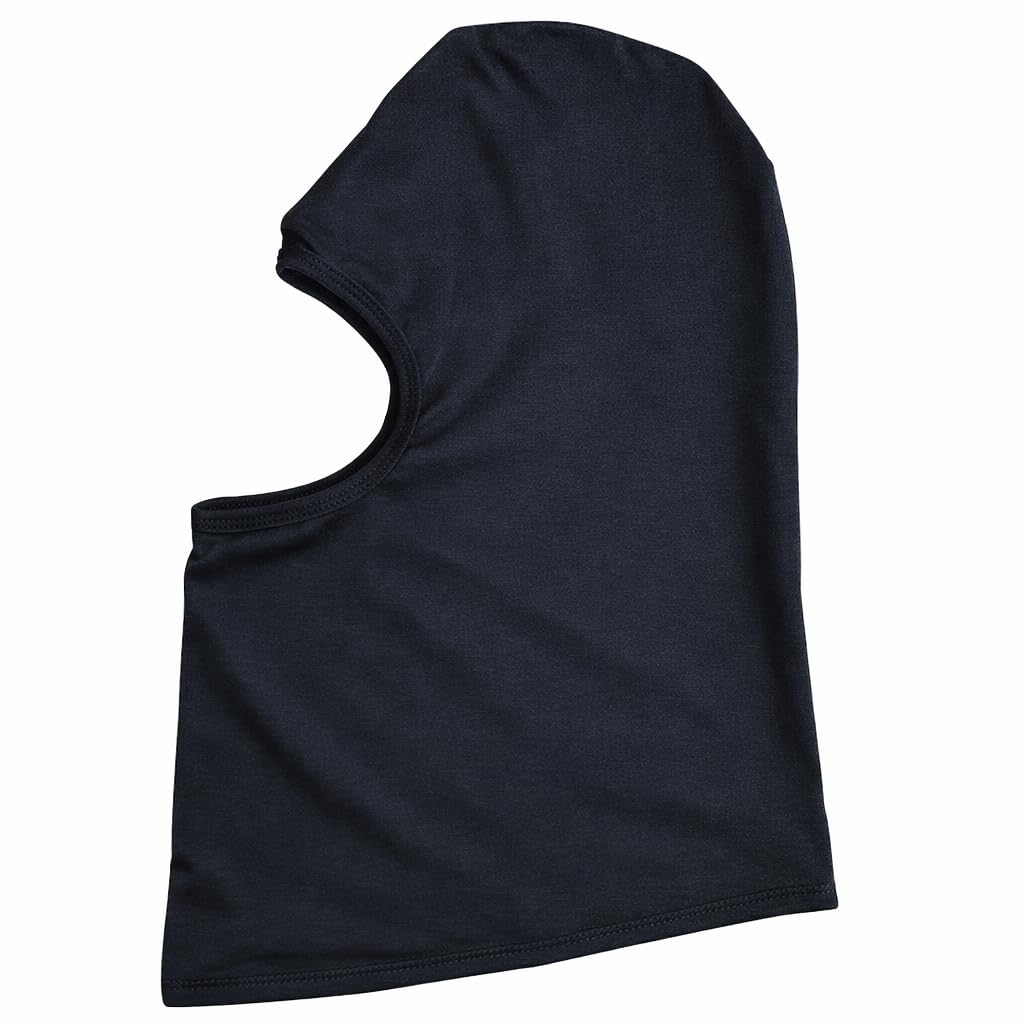 PAIF® Passamontagna Nero Unisex – Balaclava Elasticizzata 92% Poliestere 8% Spandex – Sottocasco Traspirante per Moto, Sci, Kart, Ciclismo – Protezione Vento e Comfort sotto Casco - 2