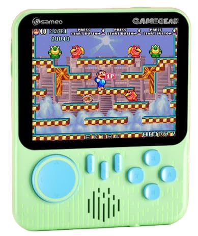 Sameo Gamegear Handheld Video Game Console, Retro Mini Game with 666 Classic Retro Game TV Compatible for Kids, Rechargeable 8 Bit Classic (Dolphin Grey) (B0CZS3WFKF) Amazon Price History, Amazon Price Tracker