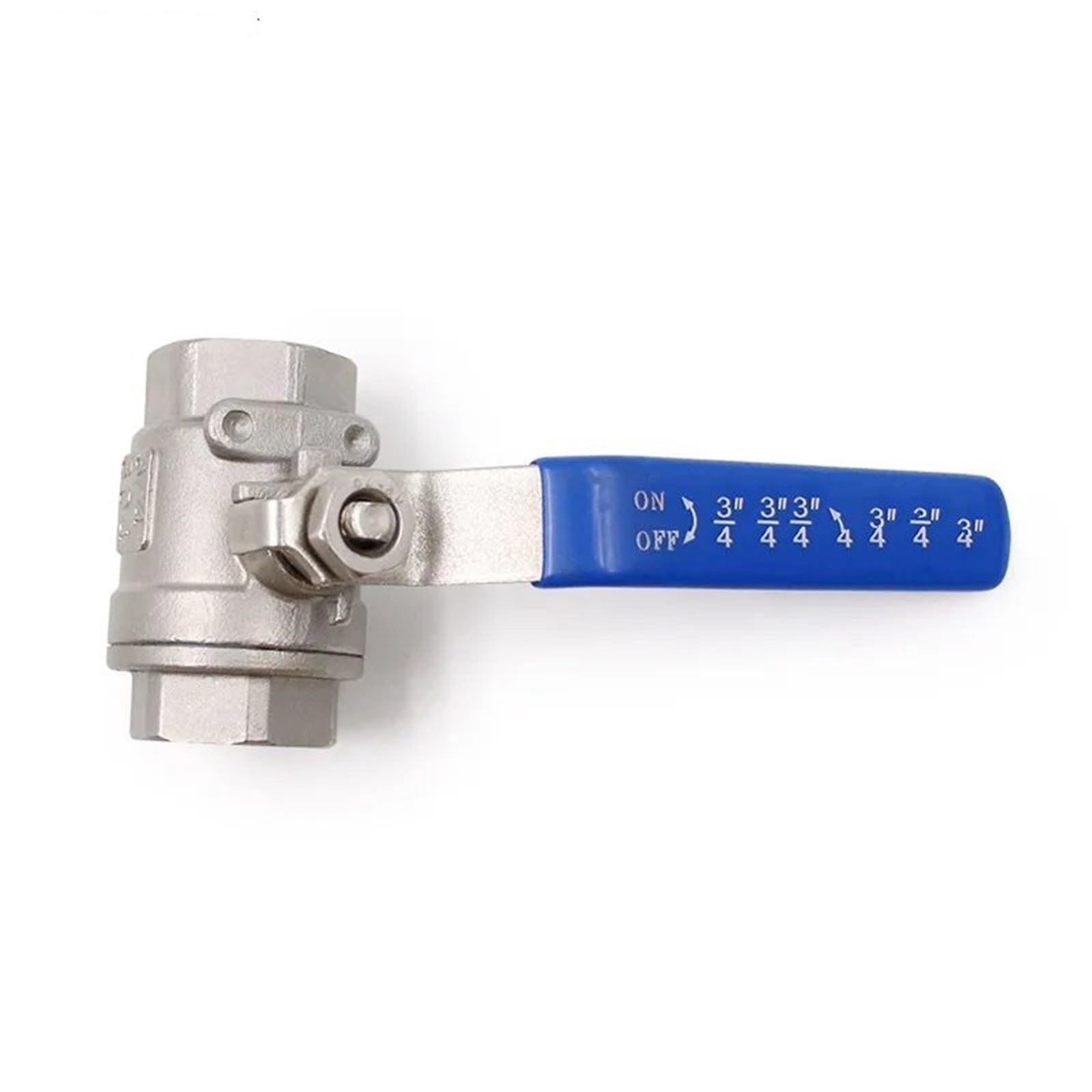 Valvole di sicurezza 1/4" 3/8" 1/2" 3/4" 1" 1-1/4" 1-1/2" Femmina Acciaio inossidabile SS304 2P Sfera a passaggio completo Maniglia in vinile Valvole filettate Valvola di Sovrappressione(1")