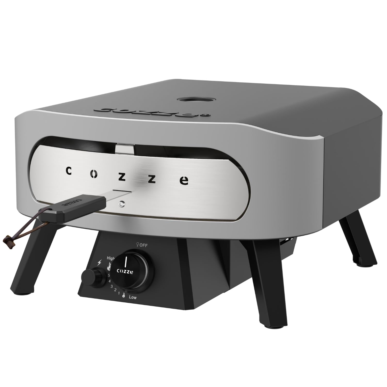 COZZE Mini forno per pizza a gas, 13 pollici, compatto, per pizza a gas, per esterni, 50 mbar, con regolatore per piccole pizze
