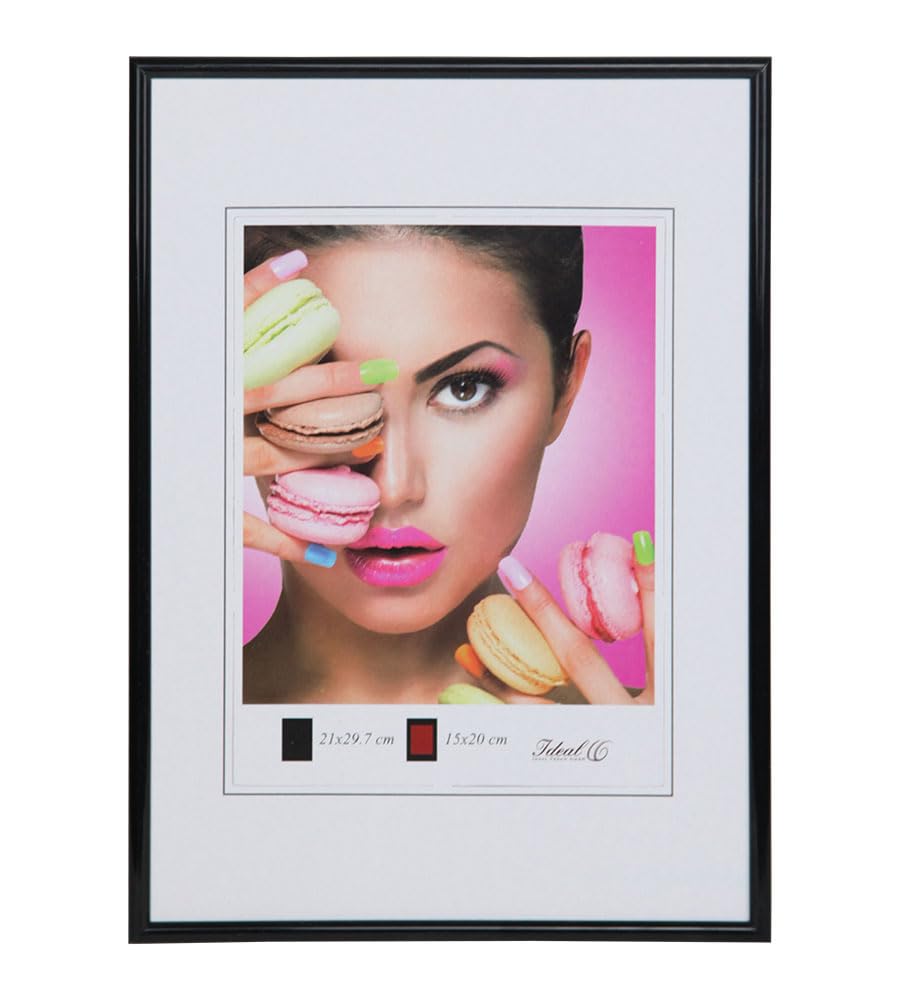 IDEAL TREND 2er 3er 5er Pack Photo Style Set Bilderrahmen Wanddeko Collage Poster Kunststoff Rahmen: Farbe: 3er Pack Schwarz | Format: 50x70