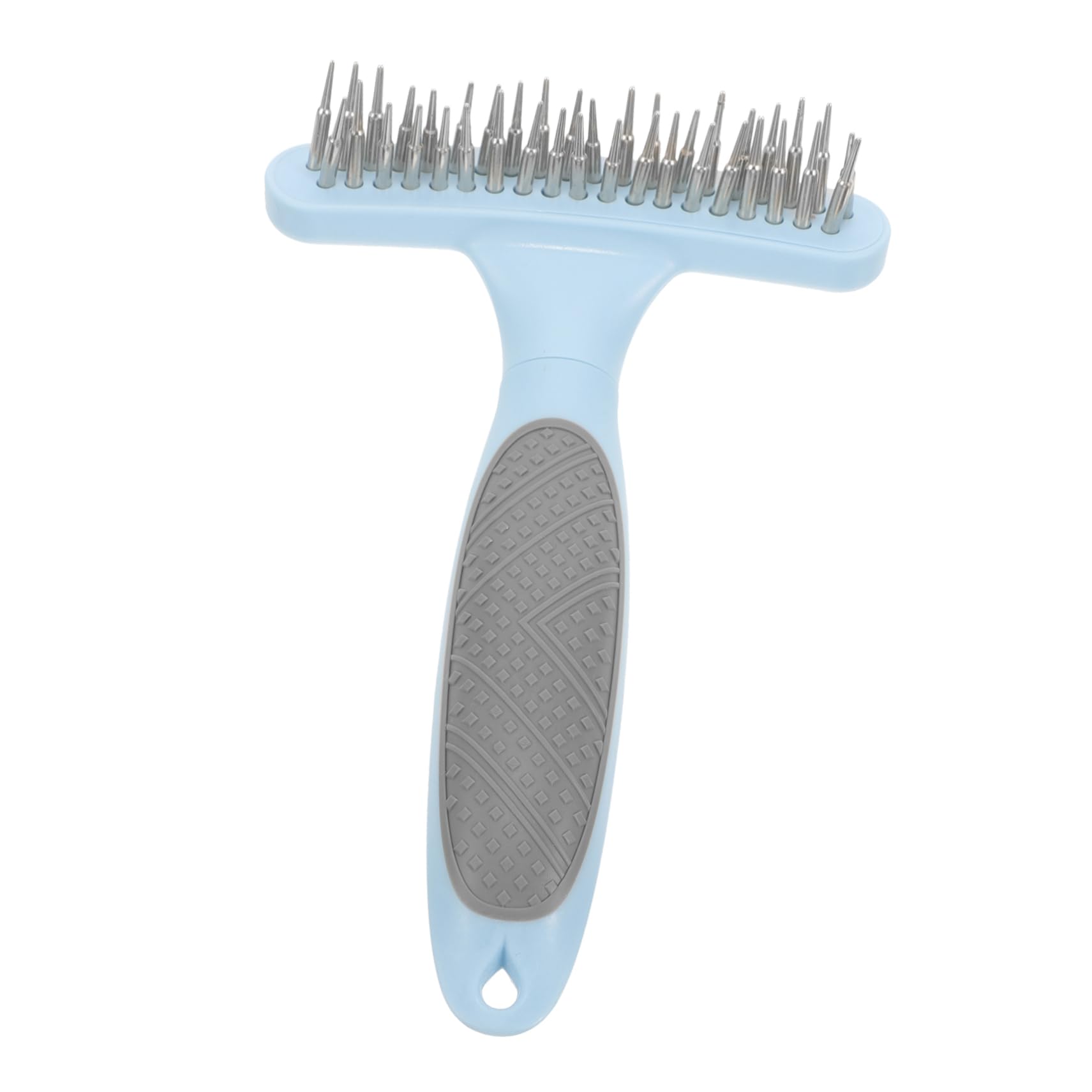 Totority Pet Grooming Comb Double Row Pin Brush for Dogs Comfortable Handle Durable Material for Shedding Grooming Suitable for Breeds