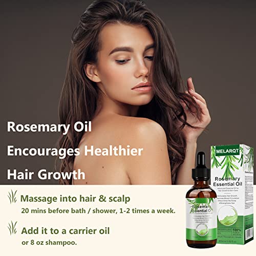 Foto von Rosmarinöl für Kopfhaut und Haare, Rosemary Oil for Hair, Stärkendes für Gesundes Haarwachstum, Hair Growth Serum for Hair Loss Regrowth Treatment, Strengthens Hair, Nourishes Scalp