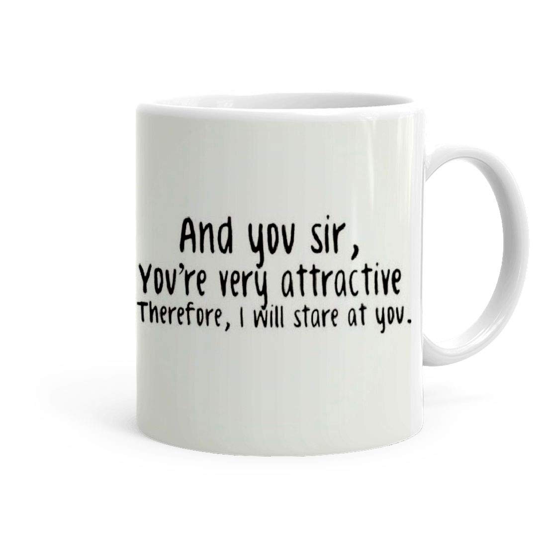 Khakee You are Vry Attractive Sir Theme Printed Coffee Mug (325 Ml) - Gift for Friends,Family (jan-14778P)