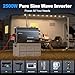 48V 2500 Watt Pure Sine Wave Inverter - 48V DC to 110V 120V AC Converter,5000W Peak Power Inverter with 4 AC Outlets,USB Port,Type-C,Remote Control LCD Display for Truck, RV, Vehicles, Solar Off-Grid