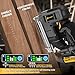 JEXUGK Nail Gun, Brad Nailer Cordless with 2 x 4.0Ah Battery, 2-in-1 18 Gauge Electric Pistola De Clavos De Bateria with 1200pcs Nails,Power Nailers & Staplers for Woodworking, Home Improvement DIY