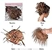 FESHFEN Moño Postizo Rizado, Coletero Pelo Natural Postizos Moño Pelo Sintético Extensiones...