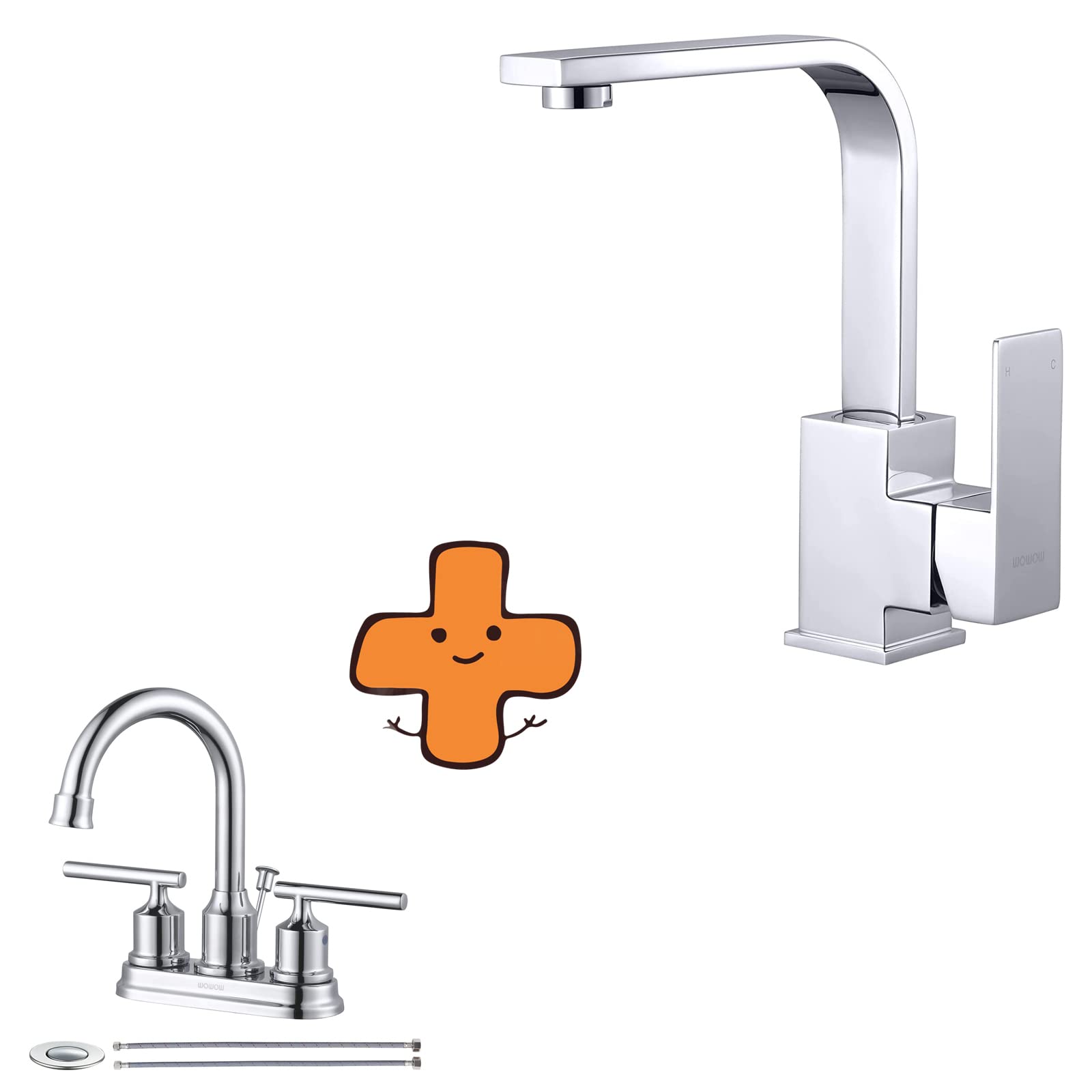 Jnfidosr Single Hole Bar Faucet Chrome Bar Sink Faucet And Chrome Bathroom Faucet 3 Hole