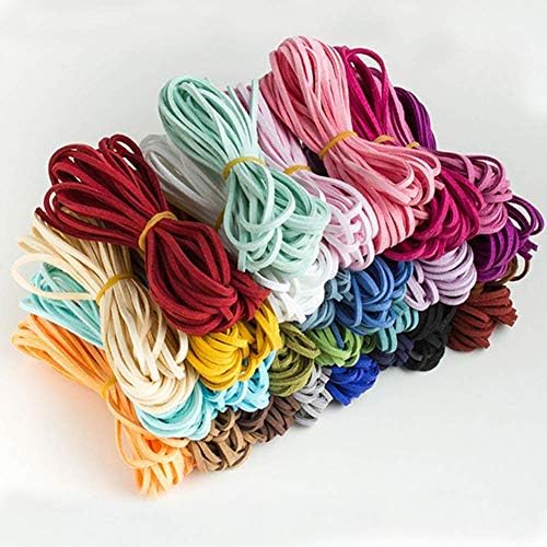 ToBeIT 89 Yard Micro-Fiber Flat Leather Beading Thread Faux Suede Cord String for Bracelet Necklace DIY Beading Jewelry Making Arts Crafts