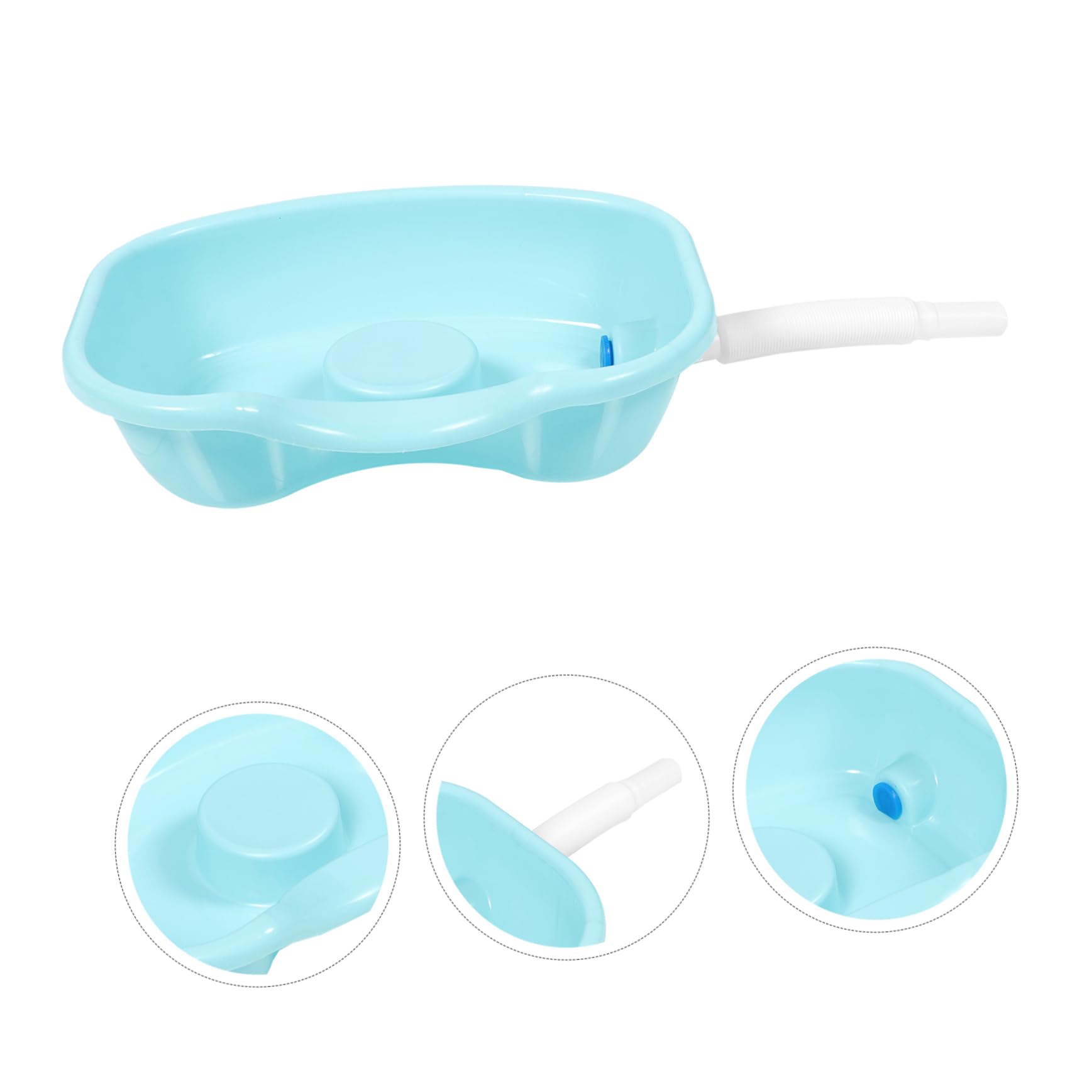 minkissy 1 Set Wash Basin Elderly Hair Washing Basin Hair Wash Tub Large Washing Basin Portable Hair Basin Washing Basin for Bedridden Inflatable Shampoo Hair Tub Hairdressing Basin Plastic