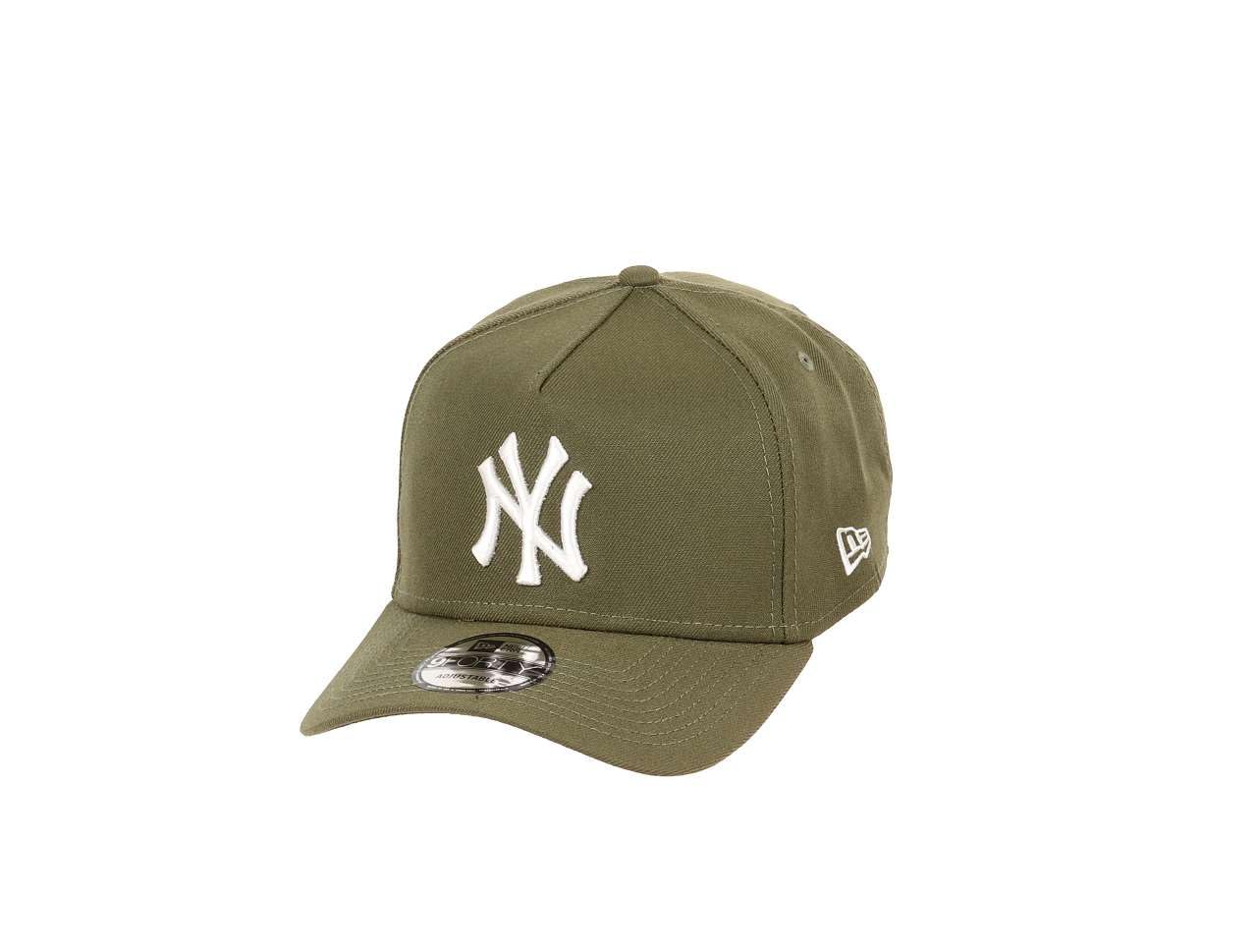 New Era New York Yankees MLB New Olive 9Forty A-Frame Snapback Cap