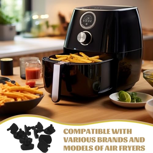 Silicone Air Fryer Bumpers 10pcs Set por Heat Proof No Arañar Ajuste Universal para Marcas de Freidoras miniatura 3