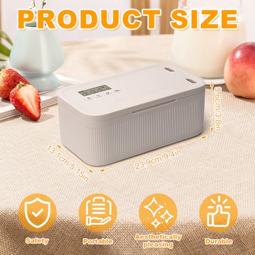 SGZIOO Coffre-fort Sécurisé avec Minuterie, Boîte de Rangement Verrouillable avec Minuteur, Boîte de Verrouillage pour Téléphone Portable avec Minuterie pour Cuisine, Maison, Réfrigérateur, Voyage – vue 2