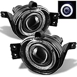 For 2002-2009 Dodge Ram Pickup Truck Halo Projector Fog Lights Lamps w/Switch + Wiring Harness + Bulb