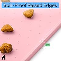 Vista 87 de GORILLA GRIP - Tapete de silicona 100% impermeable con bordes elevados sin BPA para mascotas, tapetes para alimentos de perros y gatos que contienen