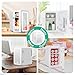 PERSONAL CHILLER Mini Fridge, 6L Skincare Fridge with LED Makeup Mirror, for Refrigerating Makeup, Snacks, Bedroom Vanity, Office, White