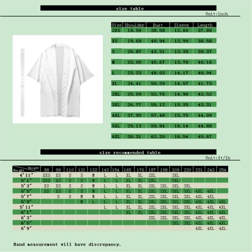 Men's Lightweight Japanese Kimono Jacket Seven Sleeve Open Front Robe Cardigan Casual Bathrobe Sleepwear Loungewear3
