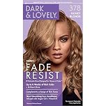 Dark and Lovely Fade Resist Permanent Hair Colour Hair Dye Up To 100 Percent Gray Coverage Brilliant Shine (Honey Blonde 378)