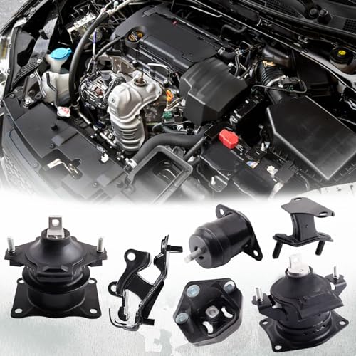 Engine Motor and Transmission Mount Kit Set of 6 Compatible with 2003/2004/2005/2006/2007 Ho~n~da Accord LX EX SE 3.0L Automatic Trans, Replaces# A4527HY A4526HY A4525 A4544 A4517 A4524