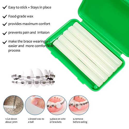 Uouovo ORAL_CARE_TRAVEL_KIT_RED_GREEN Portable Orthodontic Oral Care Kit thumb #2