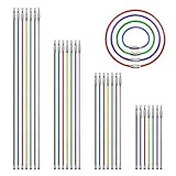 28 pcs Metal Wire Keychains,...