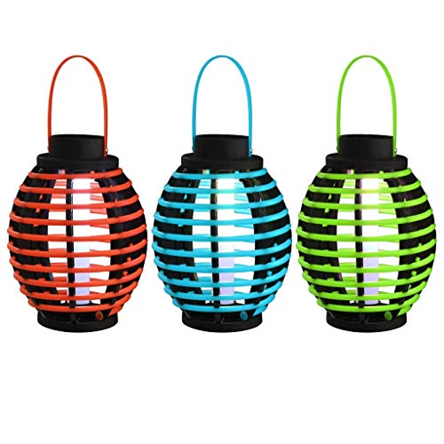 FAMIROSA Lámparas solares Colgantes 3 Unidades