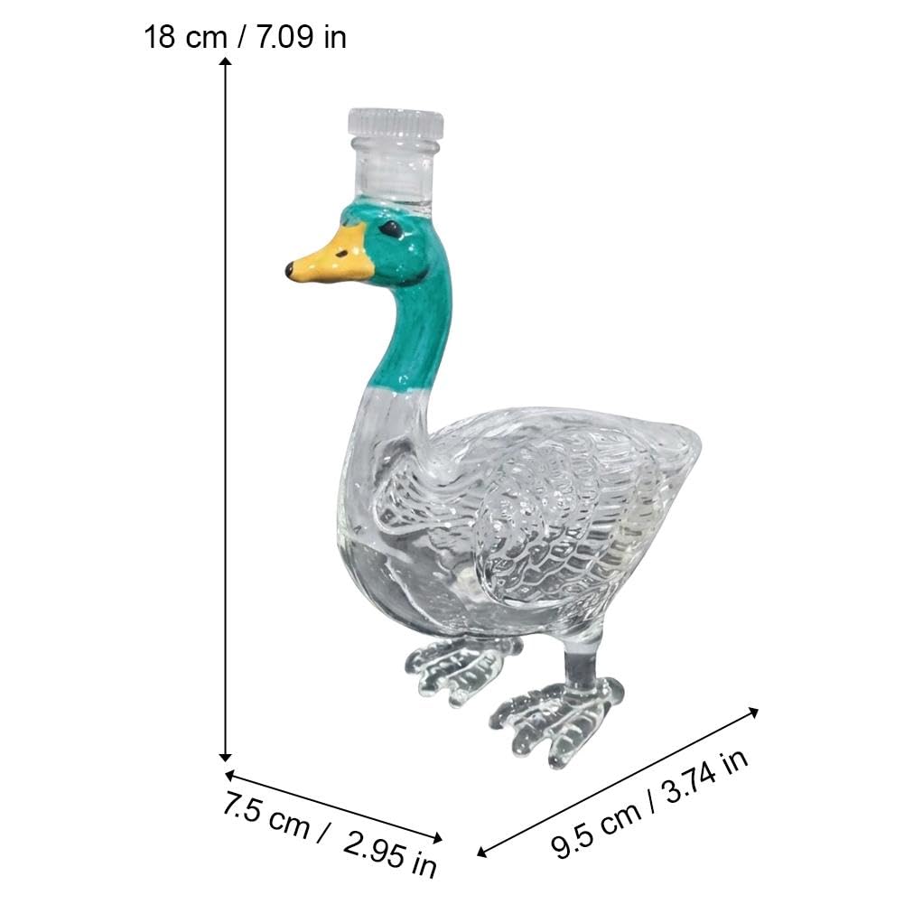 3D-Whiskey-Dekanter in Stockentenform, Glasdekanter, Textur, Likörbehälter, Bar, Zuhause, Party, lustiges Geschenk für Männer, Vater, Vater