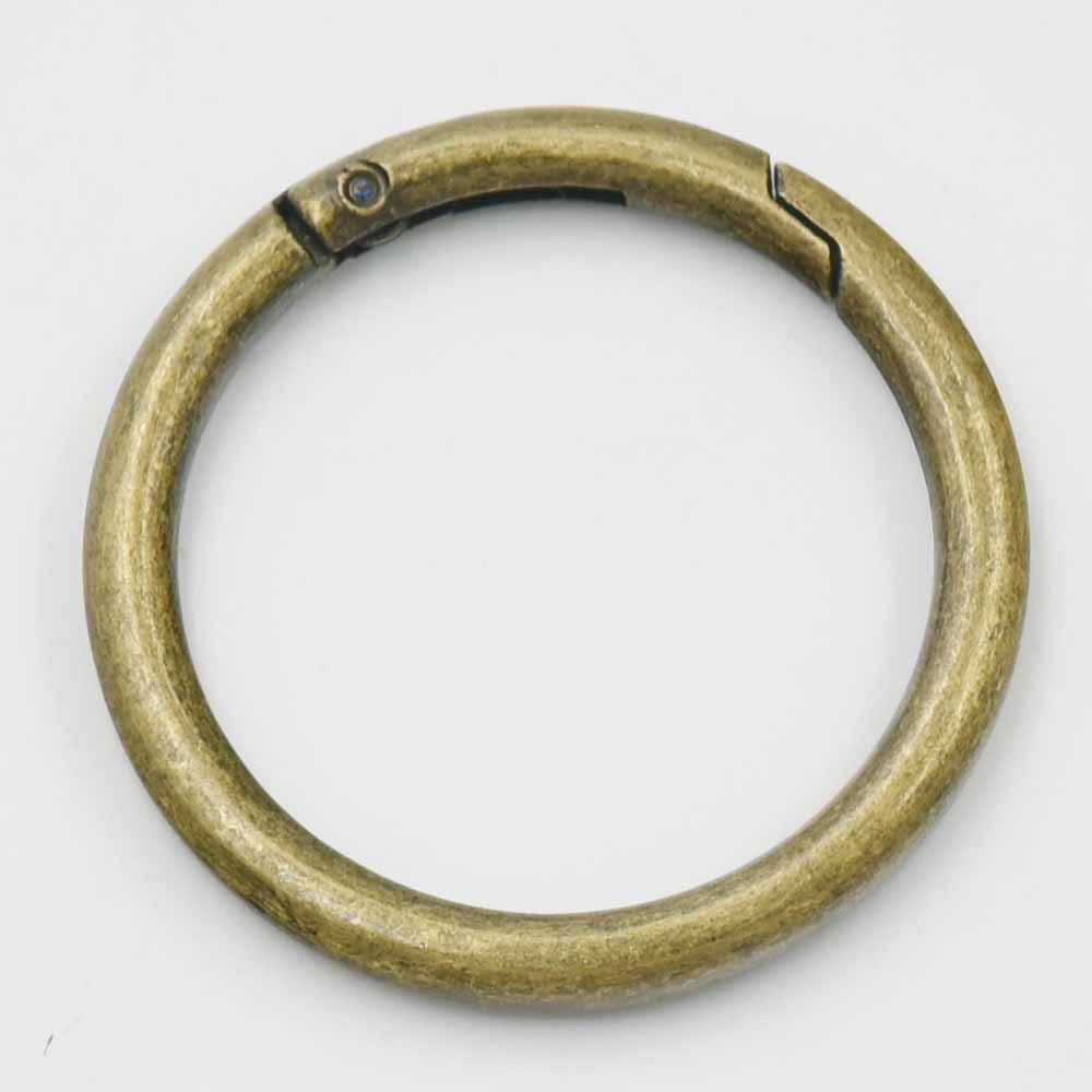 micoshop 5 Pcs Snap Clip Trigger Spring Gate O Ring 39mm 1.5" Buckle Bronze