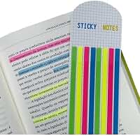 Kit 2 Post It Para Livros 320 Fitas Marca Texto Adesivo Fino Linhas Marcador Textos Páginas Livro Caderno Leitura Bloco Adesivo