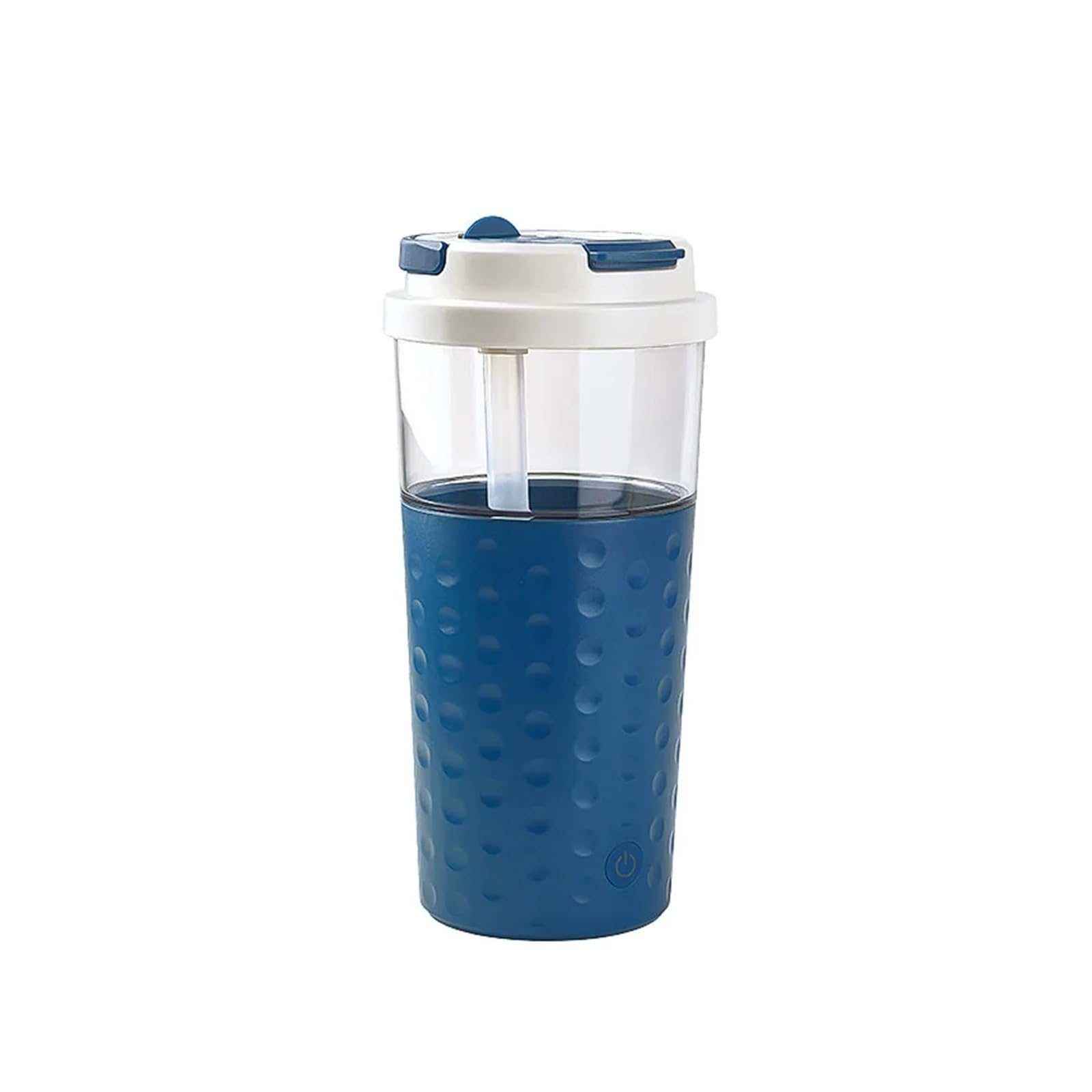 Kaffee-Mixbecher, Tragbare Elektrische Protein-Shaker-Flasche USB Wiederaufladbare Mischbecher For Fitness-Reisen,Selbstrührend(Blue)