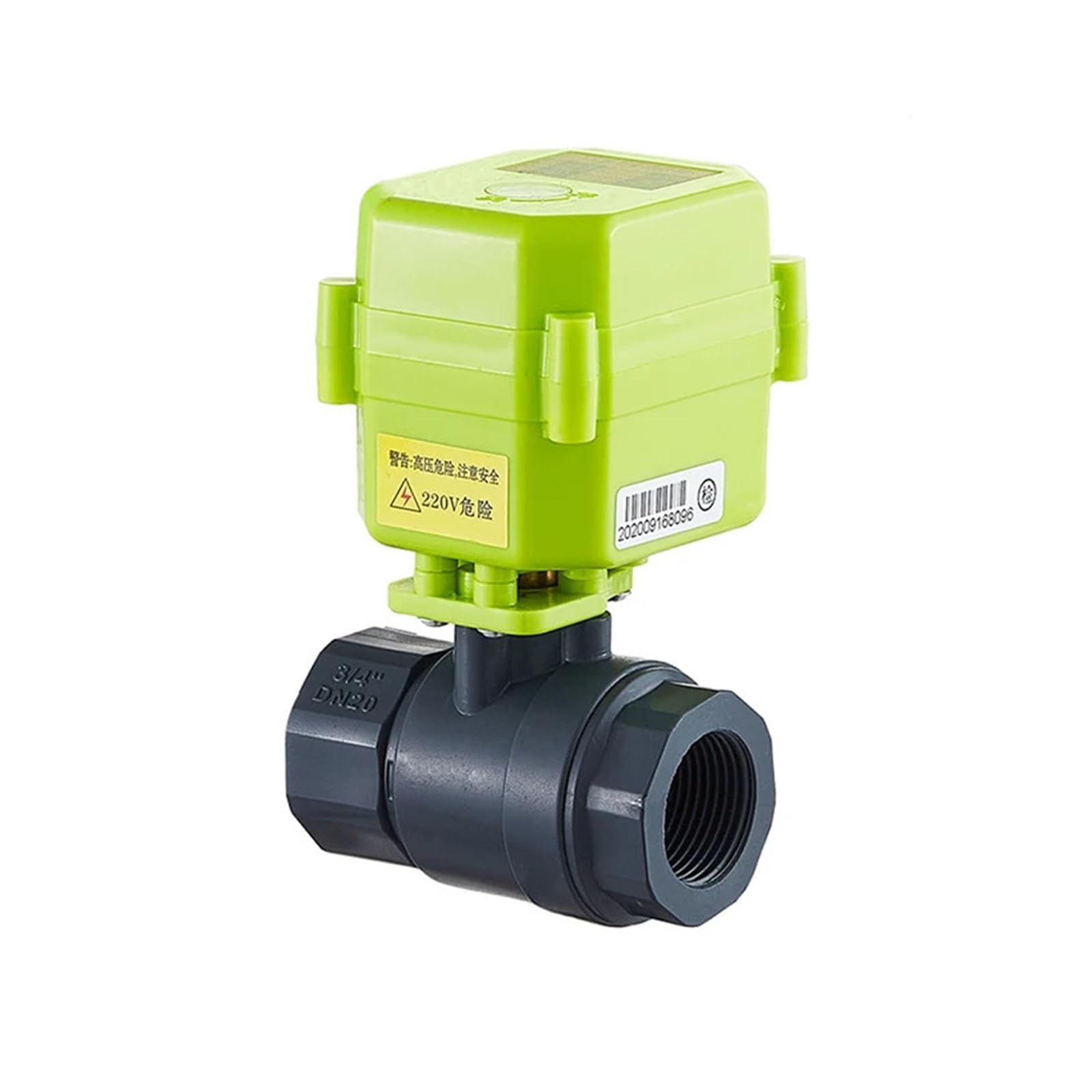 Válvula de Bola motorizada con retroalimentación de señal, válvula de Bola de PVC IP65 con accionamiento, válvula de Bola eléctrica, válvula de Agua CA/CC 12V 24V 220V(AC24V_XY-04K)
